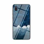 For Samsung Galaxy A02 Starry Sky Painted Tempered Glass TPU Shockproof Protective Case(Star Chess Rob)