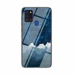 For Samsung Galaxy A21s Starry Sky Painted Tempered Glass TPU Shockproof Protective Case(Star Chess Rob)