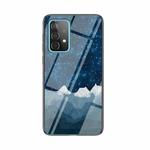 For Samsung Galaxy A52 5G / 4G Starry Sky Painted Tempered Glass TPU Shockproof Protective Case(Star Chess Rob)