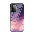 For Samsung Galaxy A72 5G / 4G Starry Sky Painted Tempered Glass TPU Shockproof Protective Case(Dream Sky)