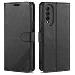 For Honor X20 SE AZNS Sheepskin Texture Horizontal Flip Leather Case with Holder & Card Slots & Wallet(Black)
