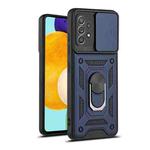 For Samsung Galaxy A52 Sliding Camera Cover Design TPU+PC Protective Case(Blue)