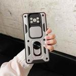 For Xiaomi Poco X3 Sliding Camera Cover Design TPU+PC Protective Case(Silver)