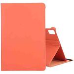 For Huawei MatePad Pro 12.6 2021 360 Degree Rotation Litchi Texture Horizontal Flip Leather Case with Holder(Orange)