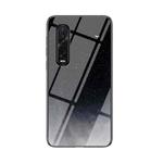 For OPPO Find X2 Pro Starry Sky Painted Tempered Glass TPU Shockproof Protective Case(Star Crescent Moon)