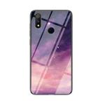 For OPPO Realme 3 Pro Starry Sky Painted Tempered Glass TPU Shockproof Protective Case(Dream Sky)