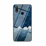 For OPPO Realme 3 Pro Starry Sky Painted Tempered Glass TPU Shockproof Protective Case(Star Chess Rob)