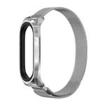 For Xiaomi Mi Band 6 / 5 / 4 / 3 Mijobs Milan Magnetic GT Stainless Steel Watch Band(Silver)