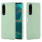 For Sony Xperia 5 III Solid Color Liquid Silicone Dropproof Full Coverage Protective Case(Green)