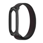 For Xiaomi Mi Band 6 / 5 / 4 / 3 Mijobs GT Nylon Loop Watch Band(Black Red)