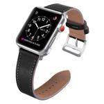 Small Waist Leather Watch Band For Apple Watch Series 8&7 41mm / SE 2&6&SE&5&4 40mm / 3&2&1 38mm(Black)