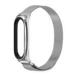 For Xiaomi Mi Band 6 / 5 / 4 / 3 Mijobs Milan Magnetic Plus Stainless Steel Watch Band(Silver)