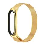 For Xiaomi Mi Band 6 / 5 / 4 / 3 Mijobs Milan Magnetic Plus Stainless Steel Watch Band(Gold)