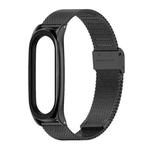 For Xiaomi Mi Band 6 / 5 / 4 / 3 Mijobs Milan Buckle Plus Stainless Steel Watch Band(Black)