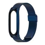 For Xiaomi Mi Band 6 / 5 / 4 / 3 Mijobs Milan Buckle Plus Stainless Steel Watch Band(Blue)