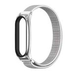For Xiaomi Mi Band 6 / 5 / 4 / 3 Mijobs Nylon Loop Plus Watch Band Watch Band(Seashell Silver)