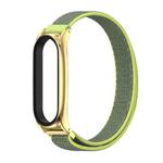For Xiaomi Mi Band 6 / 5 / 4 / 3 Mijobs Nylon Loop Plus Watch Band Watch Band(Yellow Gold)