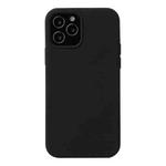 For iPhone 13 Pro Solid Color Liquid Silicone Shockproof Protective Case (Black)