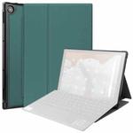 For Asus Chromebook Detachable CM3000DVA-HT0019 TPU Horizontal Flip Leather Case with Pen Slot & Holder(Dark Green)