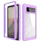 For Google Pixel 6 Starry Sky Solid Color Series Shockproof PC + TPU Case(Purple)