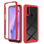 For OPPO A31 Starry Sky Solid Color Series Shockproof PC + TPU Case(Red)