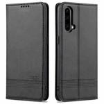 For OnePlus Nord CE 5G AZNS Magnetic Calf Texture Horizontal Flip Leather Case with Card Slots & Holder & Wallet(Black)