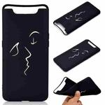 For Galaxy A80 Shockproof Stick Figure Pattern Soft TPU Protective Case(Kiss)