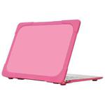 For MacBook Retina 12 inch A1534 TPU + PC Two-color Anti-fall Laptop Protective Case(Rose Red)