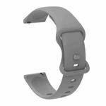 22mm For Amazfit GTS 2e Butterfly Buckle Silicone Watch Band(Grey)