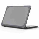 For MacBook Air 13.3 inch A1466 / A1369 TPU and PC Two-color Anti-fall Laptop Protective Case(Grey)