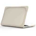 TPU + PC Two-color Anti-fall Laptop Protective Case For MacBook Pro Retina 13.3 inch A1502 / A1425(Khaki)