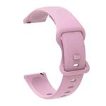 22mm For Apex 46mm /  Apex Pro / Ticwatch Pro 3 Universal Inner Back Buckle Perforation Silicone Watch Band(Light Purple)