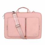 ST11 Polyester Thickened Laptop Bag with Detachable Shoulder Strap, Size:14.1-15.4 inch(Pink)