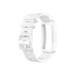 Smart Watch Silicon Watch Band for Fitbit Inspire HR(White)