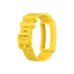 Smart Watch Silicon Watch Band for Fitbit Inspire HR(Yellow)