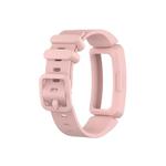 Smart Watch Silicon Watch Band for Fitbit Inspire HR(Light Pink)