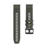 For Garmin Fenix 7X / 6X 26mm Smart Watch Quick Release Silicon Watch Band(Army Green)