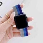 Four-colors Milanese Watch Band For Apple Watch Series 8&7 41mm / SE 2&6&SE&5&4 40mm / 3&2&1 38mm(Silver Grey Blue Purple)