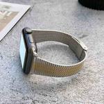 Small Waist Steel Watch Band For Apple Watch Series 9&8&7 41mm / SE 3&SE 2&6&SE&5&4 40mm / 3&2&1 38mm(Silver Gold)