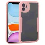 For iPhone 11 Acrylic + TPU 360 Degrees Full Coverage Shockproof Protective Case (Pink)