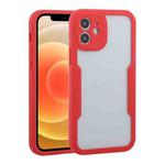 For iPhone 12 Acrylic + TPU 360 Degrees Full Coverage Shockproof Protective Case(Red)