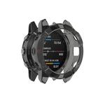 For Garmin Fenix 6 / 6 Pro Smart Watch Half Coverage TPU Protective Case(Transparent Black)