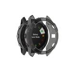 For Garmin Fenix 6X / 6X Pro Smart Watch Half Coverage TPU Protective Case(Transparent Black)