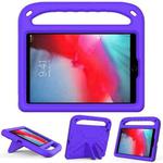 Handle Portable EVA Shockproof Anti Falling Protective Case with Triangle Holder For iPad mini 5 / 4 / 3 / 2 / 1 (Purple)