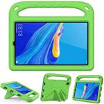 For Huawei MediaPad M6 8.4 Handle Portable EVA Shockproof Anti Falling Protective Case with Triangle Holder(Green)