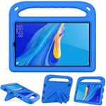 For Huawei MatePad T 8 8.0 inch Handle Portable EVA Shockproof Anti Falling Protective Case with Triangle Holder(Blue)