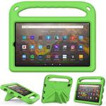 For Lenovo Tab M8 FHD TB-8505F / TB-8705X 8.0 inch & Tab M8 TB-8505 / TB-8705 / TB-8506 2021 Handle Portable EVA Shockproof Anti Falling Protective Case with Triangle Holder(Green)