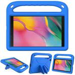 For Samsung Galaxy Tab A 8.0 2019 SM-T290 / SM-T295 Handle Portable EVA Shockproof Anti Falling Protective Case with Triangle Holder(Blue)