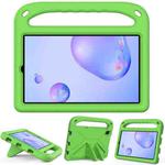 For Samsung Galaxy Tab A 8.4 2020 SM-T307U Handle Portable EVA Shockproof Anti Falling Protective Case with Triangle Holder(Green)