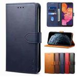 For Samsung Galaxy S21 5G GUSSIM Business Style Horizontal Flip Leather Case with Holder & Card Slots & Wallet(Blue)